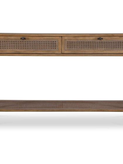Uttermost Coast Rattan Console Table