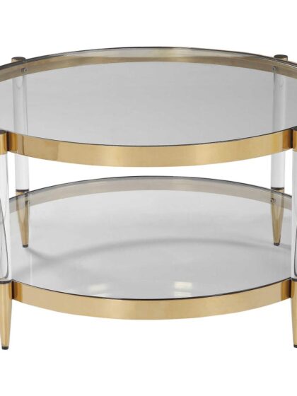 Uttermost Kellen Glass Coffee Table