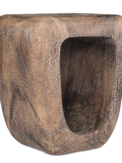 Uttermost Loophole Bleached Wash Accent Stool