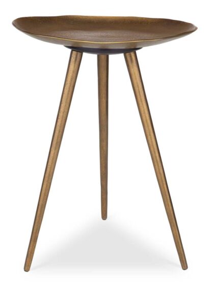 Uttermost Lily Pad Antique Brass Accent Table