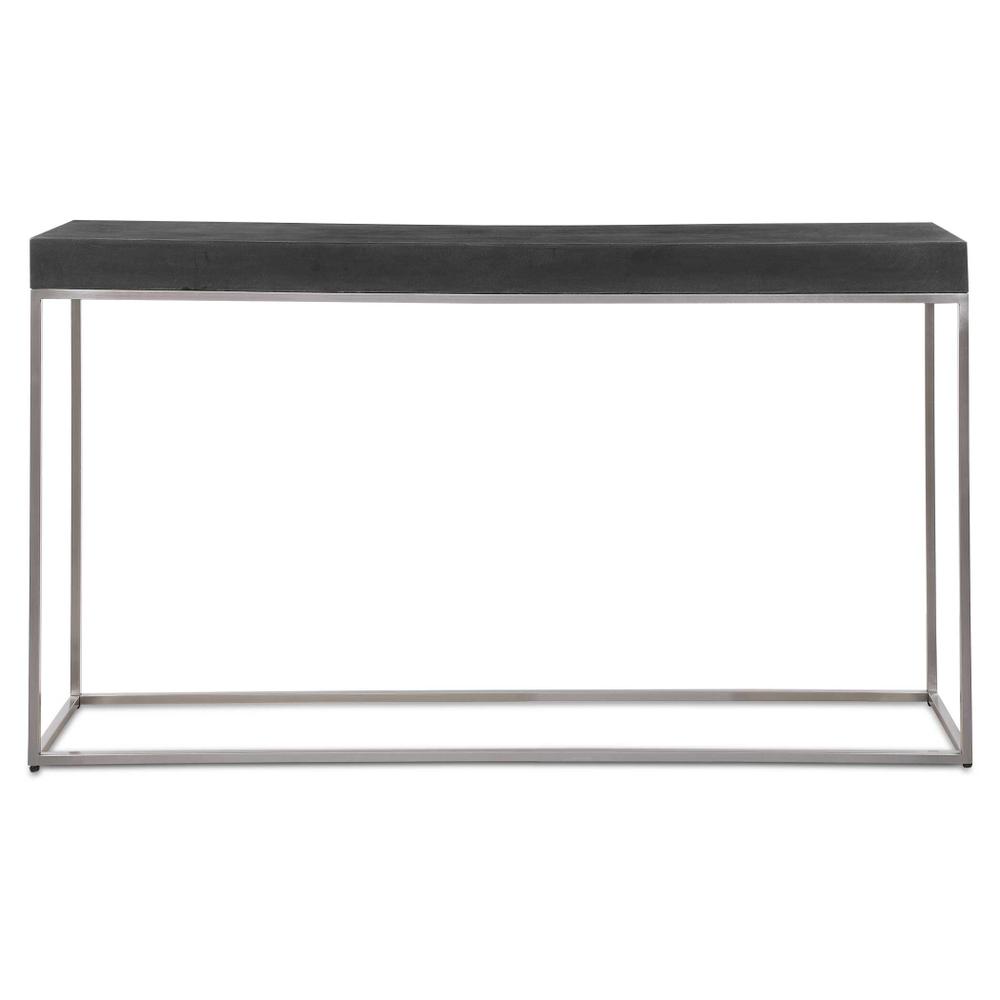 Uttermost Jase Black Concrete Console Table