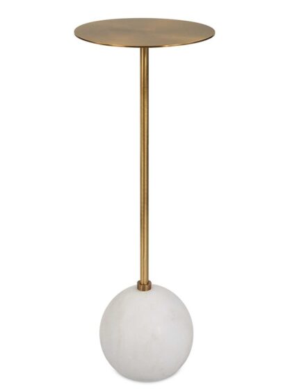 Uttermost Gimlet White Drink Table