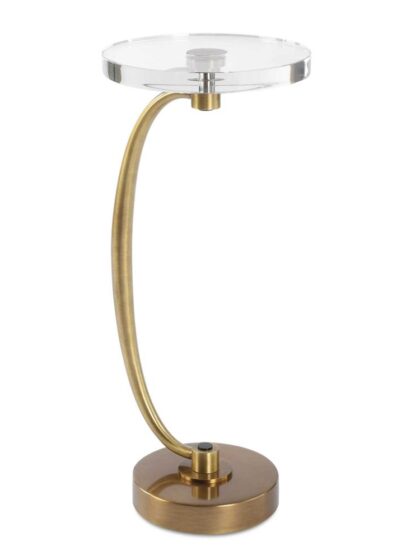 Uttermost Waveney Brass Drink Table
