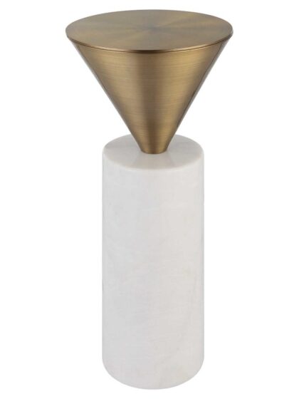 Uttermost Top Hat Brass Drink Table