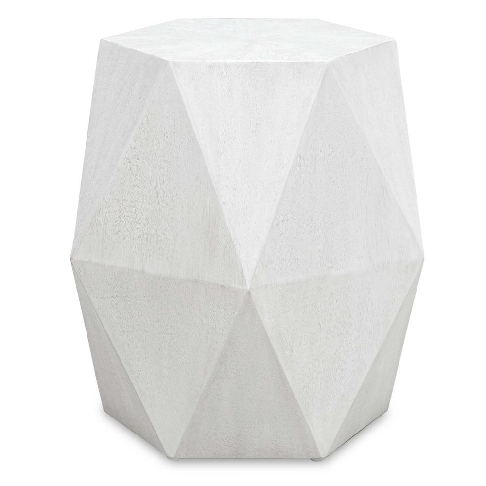 Uttermost Volker White Geometric Accent Table