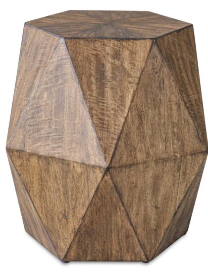 Uttermost Volker Honey Geometric Accent Table