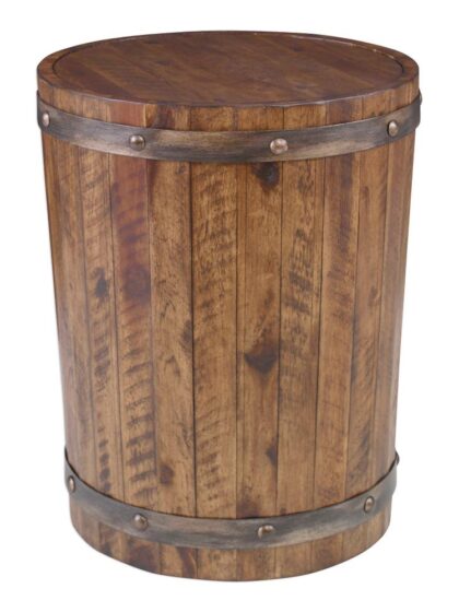 Uttermost Ceylon Wine Barrel Side Table