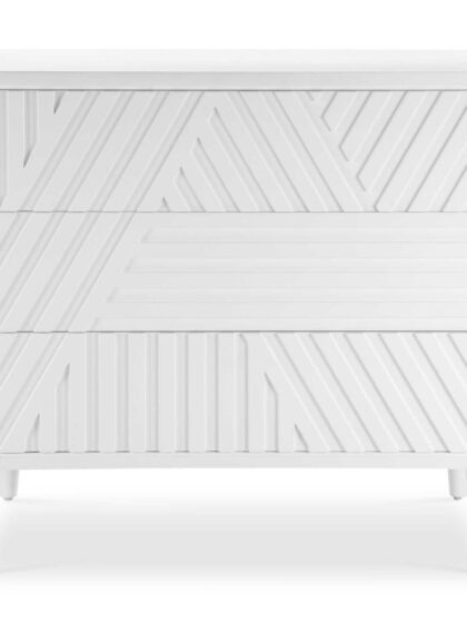 Uttermost Colby White Drawer Chest