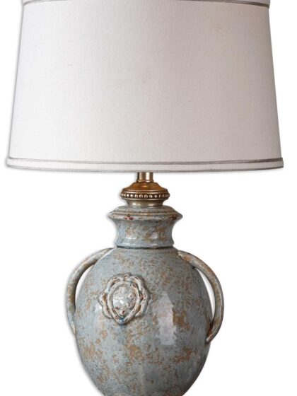 Uttermost Cancello Blue Glaze Lamp