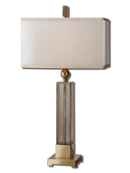 Uttermost Caecilia Amber Glass Table Lamp