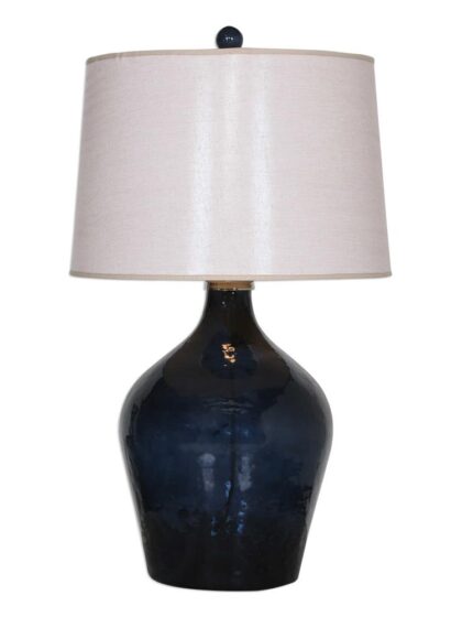 Uttermost Lamone Blue Glass Lamp