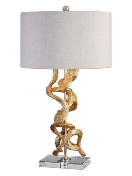 Uttermost Twisted Vines Gold Table Lamp