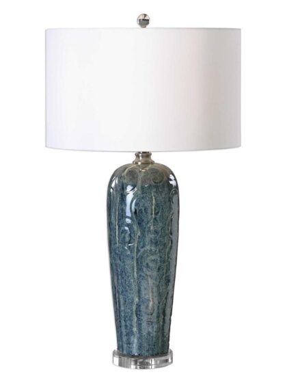 Uttermost Maira Blue Ceramic Table Lamp