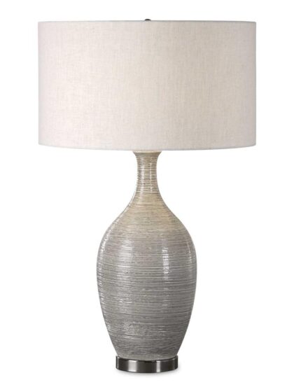 Uttermost Dinah Gray Textured Table Lamp