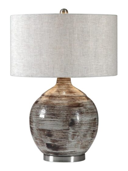 Uttermost Tamula Distressed Ivory Table Lamp