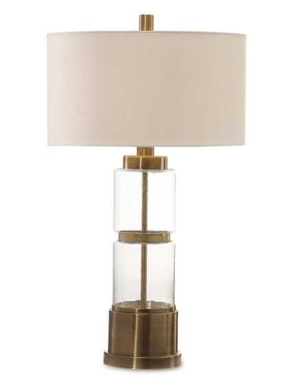 Uttermost Vaiga Glass Column Lamp