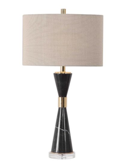 Uttermost Alastair Black Marble Table Lamp