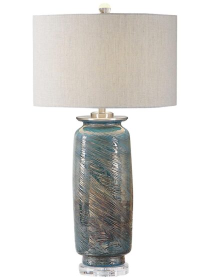 Uttermost Olesya Swirl Glass Table Lamp