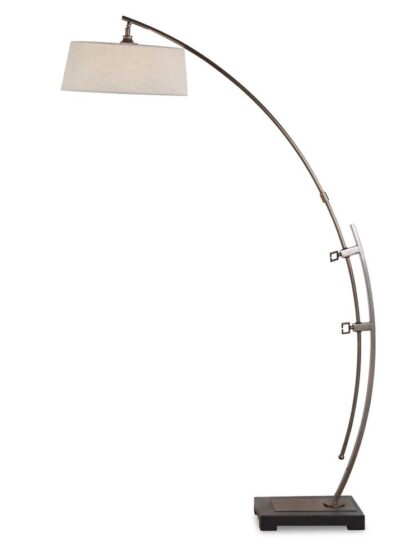 Uttermost Calogero Bronze Arc Floor Lamp