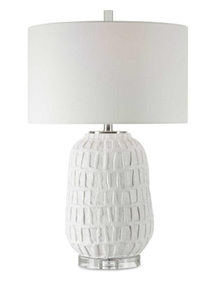 Uttermost Caelina Textured White Table Lamp
