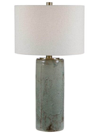 Uttermost Callais Crackled Aqua Table Lamp