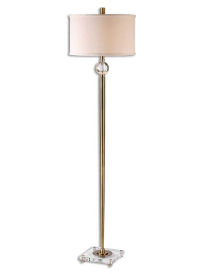 Uttermost Mesita Brass Floor Lamp