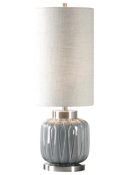Uttermost Zahlia Aged Gray Ceramic Lamp
