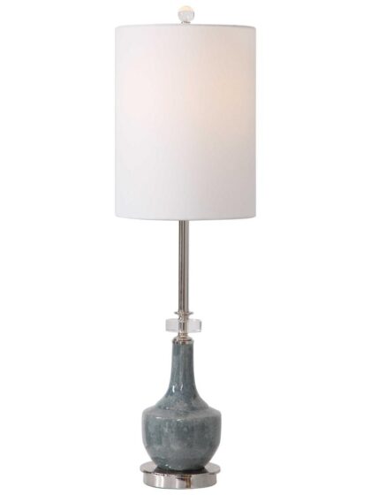 Uttermost Piers Mottled Blue Buffet Lamp