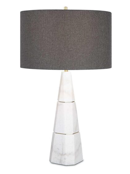 Uttermost Citadel White Marble Table Lamp