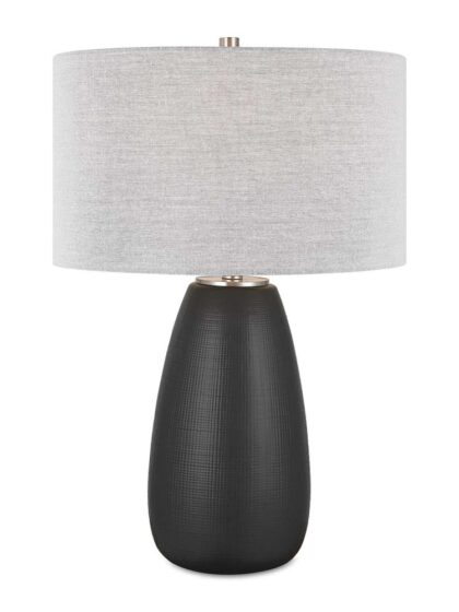 Uttermost Twilight Satin Black Table Lamp