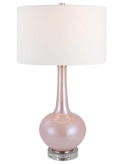 Uttermost Rosa Pink Glass Table Lamp