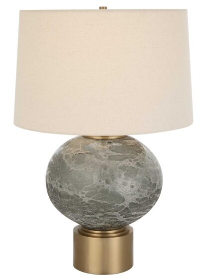 Uttermost Lunia Gray Glass Table Lamp