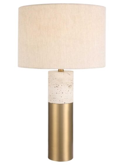 Uttermost Gravitas Elegant Brass & Stone Lamp
