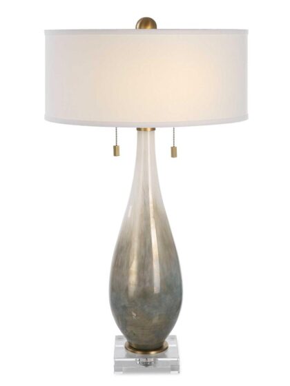 Uttermost Cardoni Bronze Glass Table Lamp