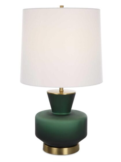 Uttermost Trentino Dark Emerald Green Table Lamp