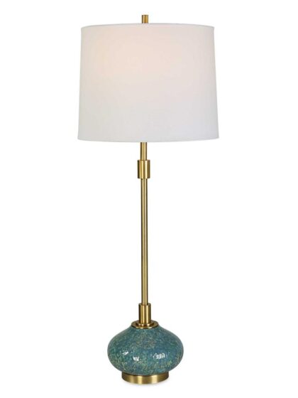 Uttermost Kaimana Aged Blue Buffet Lamp