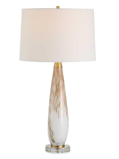 Uttermost Lyra White & Gold Table Lamp