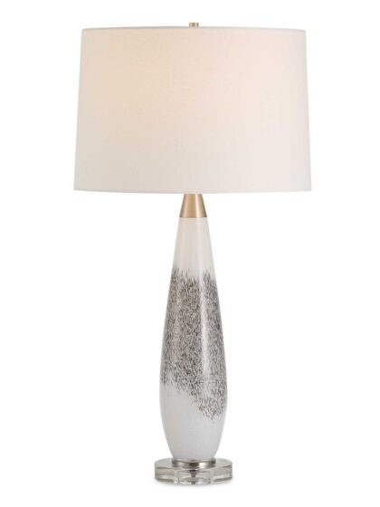 Uttermost Quinn White & Silver Table Lamp