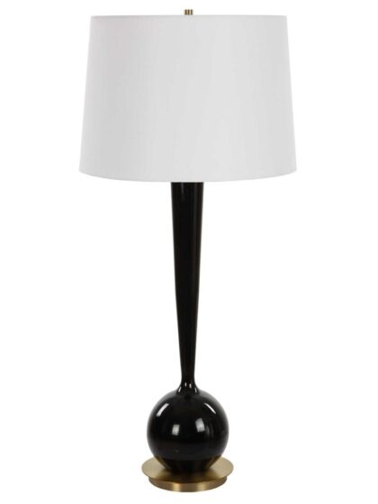 Uttermost Brielle Polished Black Table Lamp