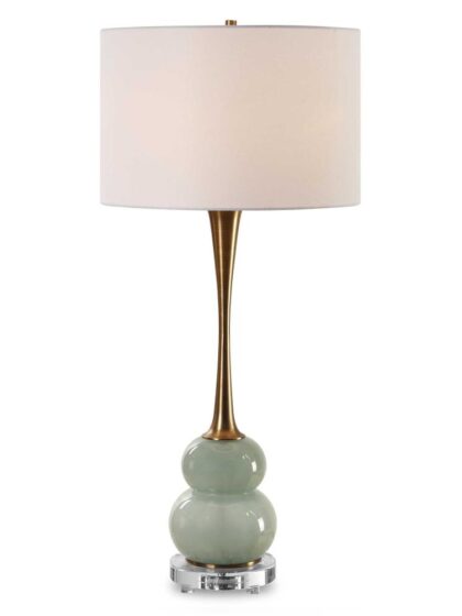 Uttermost Sanctuary Green Gray Table Lamp