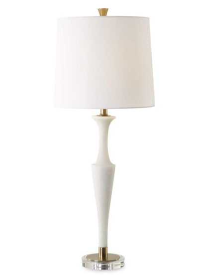 Uttermost Colette White Stone Table Lamp