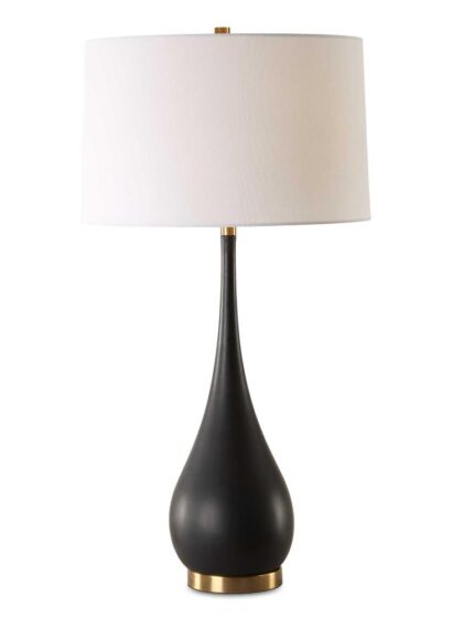 Uttermost Nocturnal Black Table Lamp