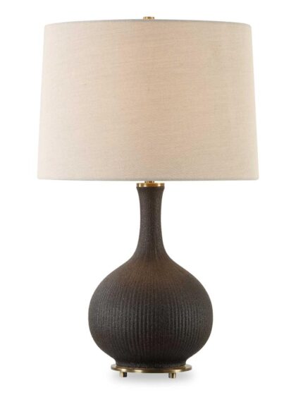 Uttermost Rimini Black Glaze Table Lamp