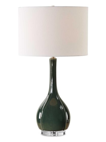 Uttermost Essex Green Glass Table Lamp