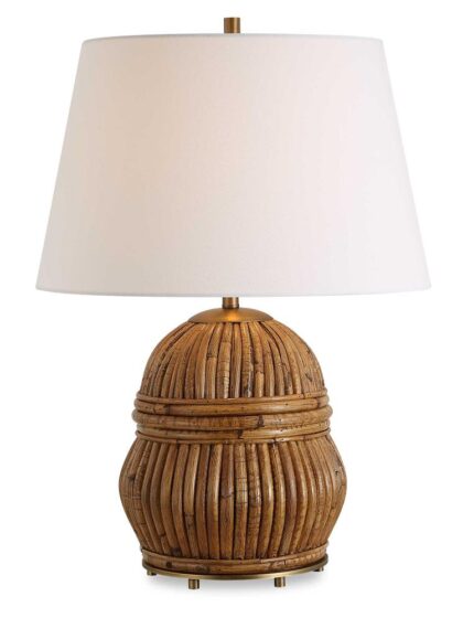 Uttermost Reed Honey Rattan Table Lamp
