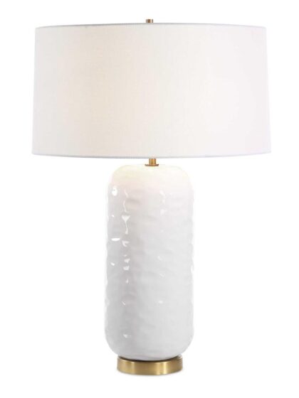 Uttermost Iona White Glaze Table Lamp