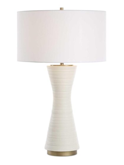 Uttermost Ridgeline Matte White Table Lamp