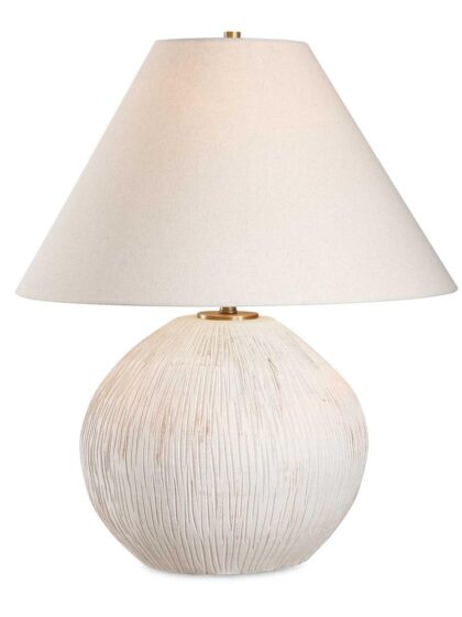 Uttermost Meryl Aged White Table Lamp
