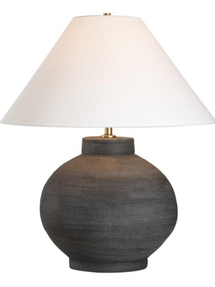 Uttermost Tramore Rustic Charcoal Table Lamp