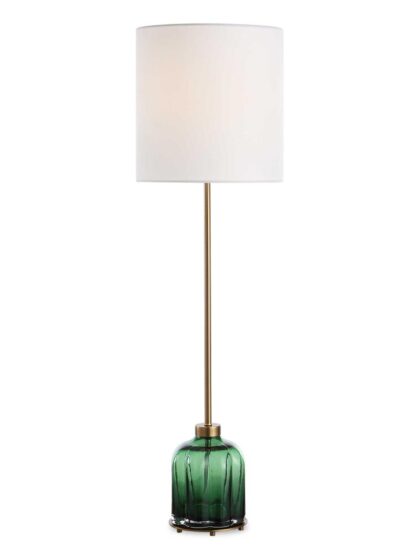 Uttermost Lois Green Glass Buffet Lamp